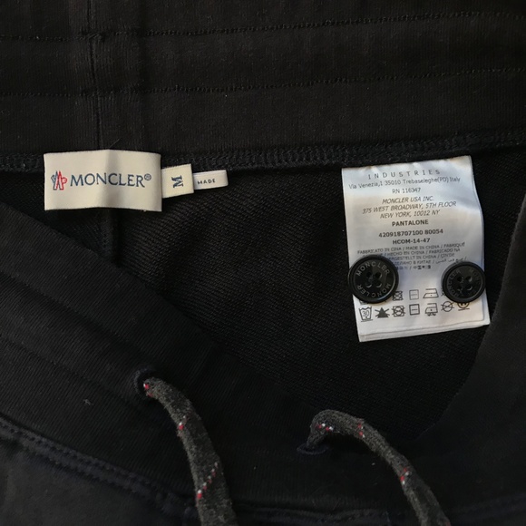 Authentic Moncler Blue Jogger Sweatpant Small-Med - Picture 8 of 8